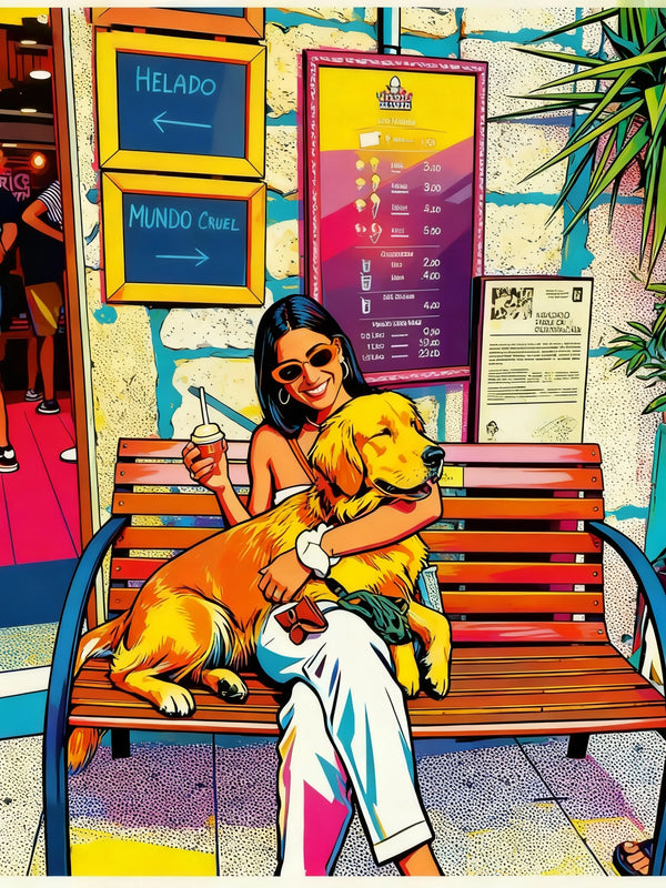 The Pop Joy Pet Portrait | Warhol Style Custom Painting