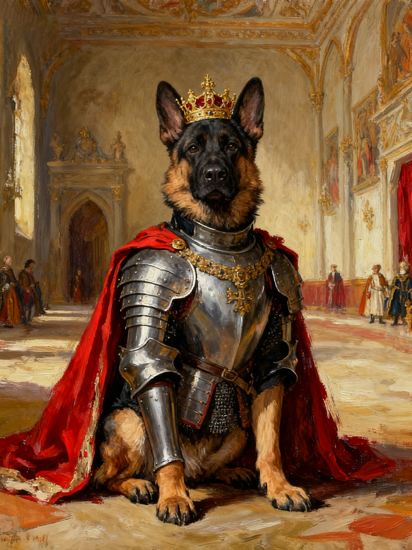 The Imperial Knight Pet Portrait | Heroic Custom Artwork