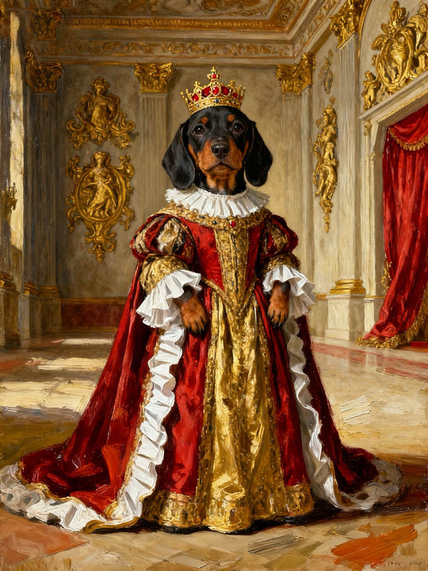 The Royal Heir Pet Portrait | Aristocratic Custom Art