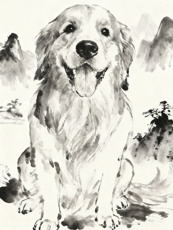 Ink Soul Pet Portrait | Artistic Custom Painting